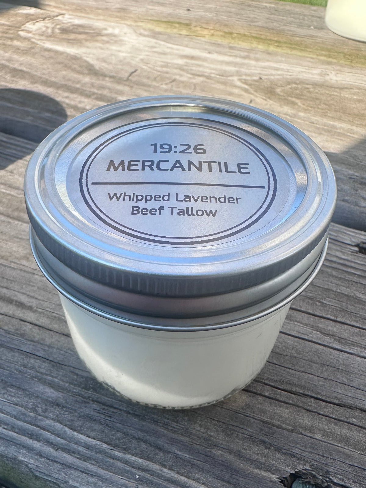 Whipped lavender beef tallow