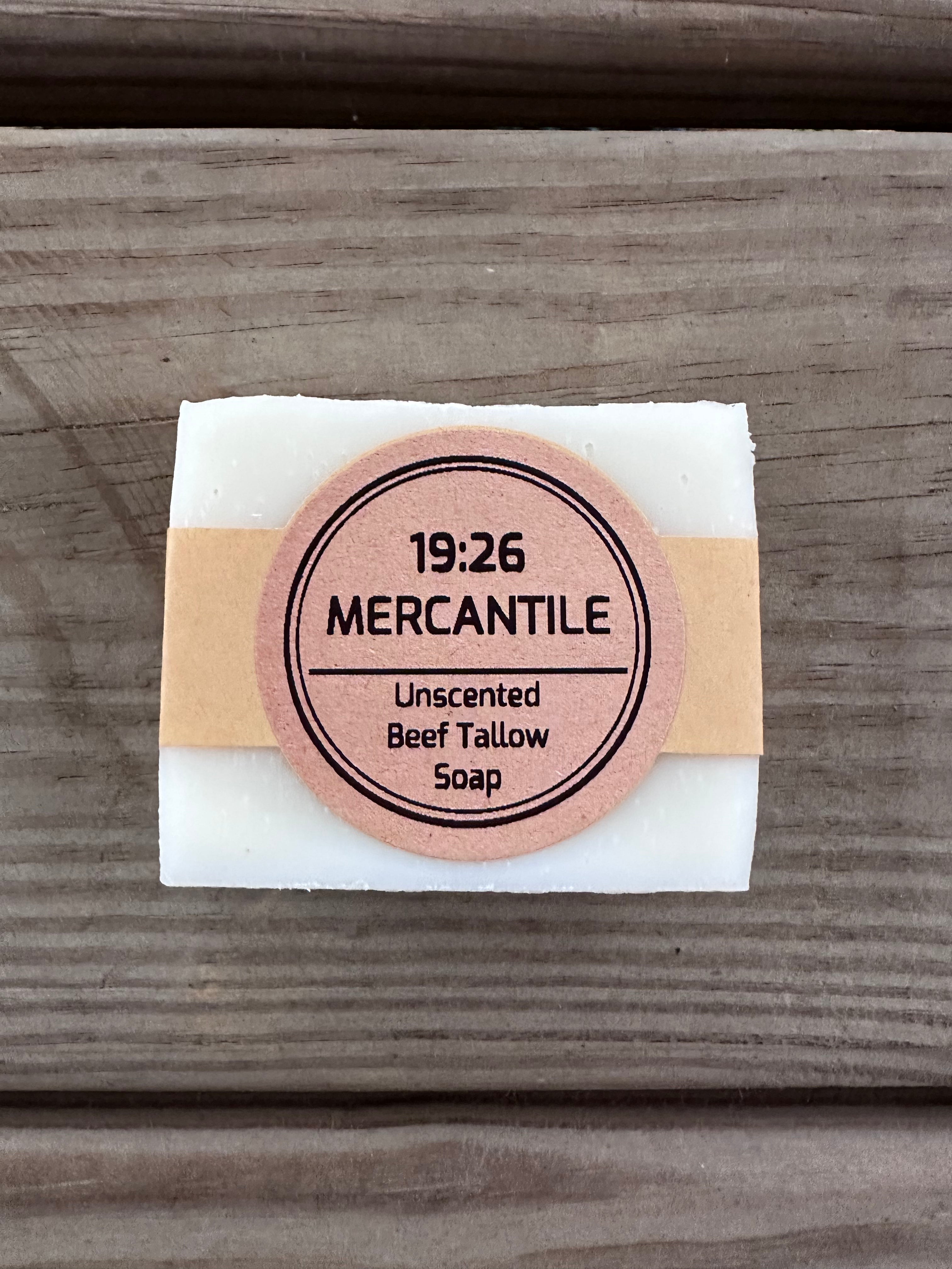 Unscented Beef Tallow Soap